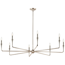 Kichler 52691PN - Alvaro 50 Inch 8 Light Chandelier in Polished Nickel