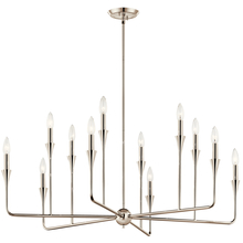 Kichler 52692PN - Alvaro 39.75 Inch 12 Light Multi-Tier Chandelier in Polished Nickel