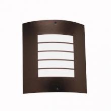 Kichler 6040AZ - Newport 10.25" 1 Light Outdoor Wall Light with White Acrylic Diffuser in Architectural Bronze