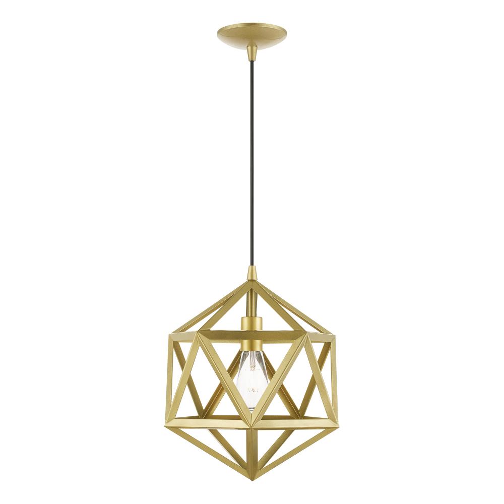 1 Light Soft Gold Pendant