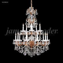 James R Moder 94329GB0T - Madrid Cast Brass 15Light Entry Chandelier