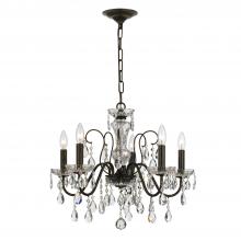 Crystorama 3025-EB-CL-SAQ - Butler 5 Light Spectra Crystal English Bronze Chandelier