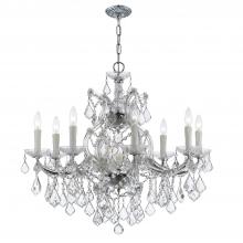 Crystorama 4408-CH-CL-SAQ - Maria Theresa 9 Light Spectra Crystal Polished Chrome Chandelier