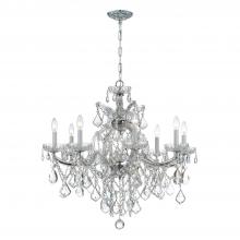 Crystorama 4409-CH-CL-SAQ - Maria Theresa 9 Light Spectra Crystal Polished Chrome Chandelier