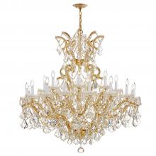 Crystorama 4424-GD-CL-SAQ - Maria Theresa 25 Light Spectra Crystal Gold Chandelier