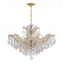 Crystorama 4439-GD-CL-SAQ - Maria Theresa 6 Light Spectra Crystal Gold Chandelier