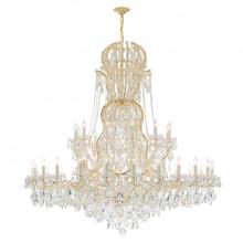Crystorama 4460-GD-CL-SAQ - Maria Theresa 37 Light Spectra Crystal Gold Chandelier