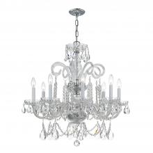 Crystorama 5008-CH-CL-SAQ - Traditional Crystal 8 Light Spectra Crystal Polished Chrome Chandelier