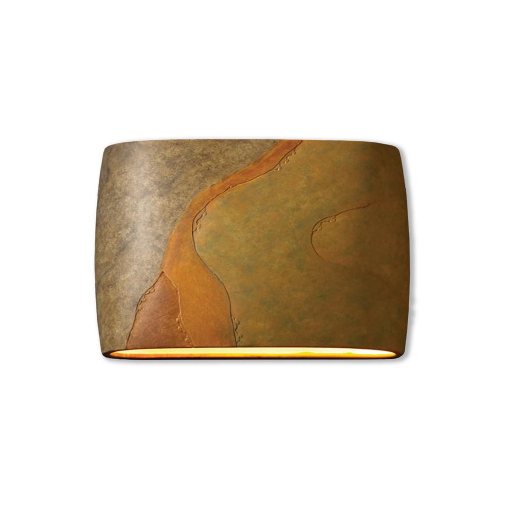 Wide ADA Large Oval Wall Sconce (Outdoor) - Closed Top