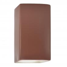 Justice Design Group CER-0955W-CLAY-LED1-1000 - Large LED Rectangle - Open Top & Bottom (Outdoor)