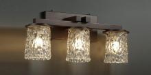 Justice Design Group GLA-8773-16-CLRT-NCKL - Dakota 3-Light Straight-Bar Bath Bar