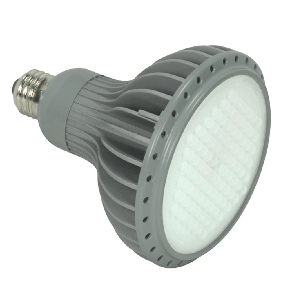 Discontinued - 7 watt; PAR30; 3500K; 40' beam spread; Medium base; 120 volts