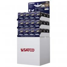 Satco Products Inc. D2103 - Display Unit Containing 36 pieces; 30 Watt; LED Garage Utility Light; 5000K; Medium base; Adjustable