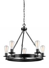 Seagull - Generation 3110205-846 - Ravenwood Manor Five Light Chandelier