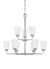 Seagull - Generation 3115209-962 - Kerrville Nine Light Chandelier