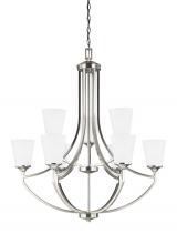 Seagull - Generation 3124509-962 - Hanford Nine Light Chandelier