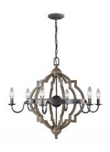 Seagull - Generation 3124906-846 - Socorro Six Light Chandelier