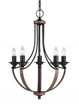 Seagull - Generation 3280405-846 - Corbeille Five Light Chandelier