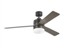 Seagull - Generation 3ERAR52AGPD - Era 52" Dimmable LED Indoor/Outdoor Aged Pewter Ceiling Fan with Light Kit and Wall Control