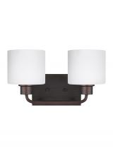 Seagull - Generation 4428802EN3-710 - Canfield Two Light Wall / Bath