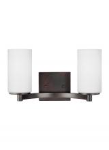 Seagull - Generation 4439102-710 - Hettinger Two Light Wall / Bath