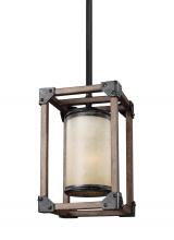 Seagull - Generation 6113301-846 - Dunning contemporary 1-light indoor dimmable ceiling hanging single pendant light in stardust finish