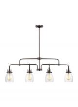 Seagull - Generation 6614504-710 - Belton Four Light Island Pendant