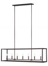 Seagull - Generation 6634507-710 - Moffet Street Long Seven Light Island Pendant