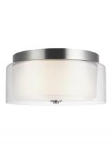 Seagull - Generation 7537302-962 - Elmwood Park Two Light Ceiling Flush Mount