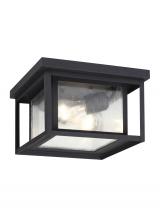 Seagull - Generation 78027-12 - Hunnington Two Light Outdoor Ceiling Flush Mount