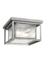 Seagull - Generation 78027-57 - Hunnington Two Light Outdoor Ceiling Flush Mount