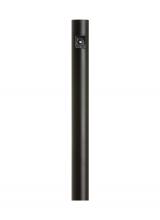 Seagull - Generation 8112-12 - Outdoor Posts traditional -light outdoor exterior aluminum post with photo cell in black finish
