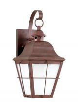 Seagull - Generation 8462D-44 - Chatham traditional 1-light medium outdoor exterior dark sky compliant wall lantern sconce in weathe