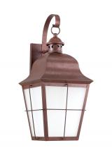 Seagull - Generation 8463D-44 - Chatham traditional 1-light large outdoor exterior dark sky compliant wall lantern sconce in weather