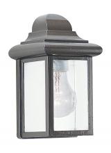 Seagull - Generation 8588-10 - Mullberry Hill traditional 1-light outdoor exterior wall lantern sconce in bronze finish with clear