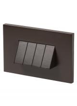 Seagull - Generation 93483S-171 - Tarpa Amber LED Step Light