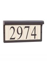 Seagull - Generation 9600-71 - Address light collection antique bronze aluminum address sign light fixture