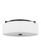 Seagull - Generation FM312ORB - Large Three Light Flush Mount