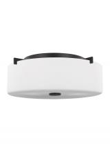 Seagull - Generation FM313ORB - Small Two Light Flush Mount