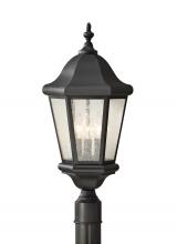 Seagull - Generation OL5907BK - Martinsville Three Light Outdoor Post Lantern