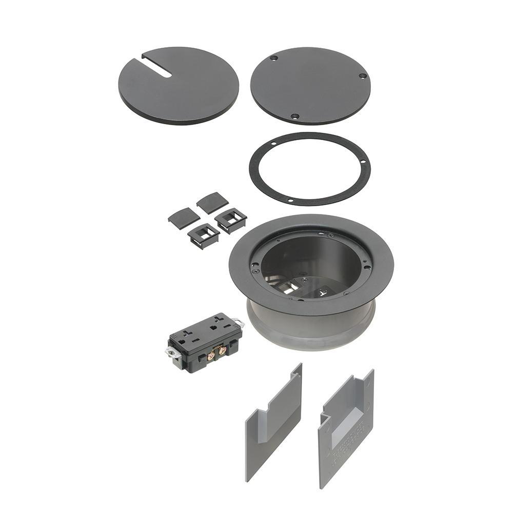 5.5 IN BLACK RECESSED COVER
