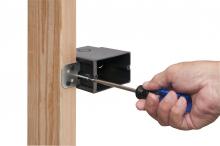 Arlington FA101H - HORIZONTAL SCREW MOUNT FOR 2x4 STUD