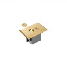 Arlington FLBR101MB - BRASS RETRO FLOOR BOX /W NM BOX
