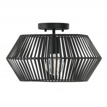 Capital Fixture Comp 230311MB - 1-Light Angular Metal Semi-Flush in Matte Black