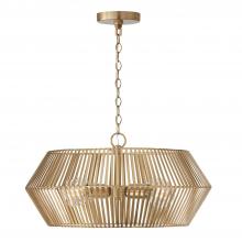 Capital Fixture Comp 330341MA - 4-Light Angular Metal Pendant in Matte Brass