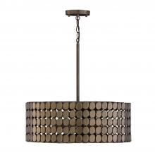 Capital Fixture Comp 354141DR - 1-Light Medallion Pendant in Dark Brass