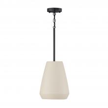 Capital Fixture Comp 354213IV - 1-Light Handcrafted Terracotta Pendant in Ivory and Matte Black