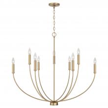 Capital Fixture Comp 452191AD - 8-Light Chandelier in Aged Brass