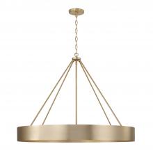 Capital Fixture Comp 453061MA - 6-Light Modern Circular Metal Chandelier in Matte Brass