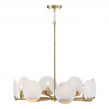 Capital Fixture Comp 454682AD - 8-Light Chandelier in Aged Brass with Natural Alabaster Stone